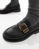 ALDO ALDO Kalya loafers with gold buckle detailing in black - 4