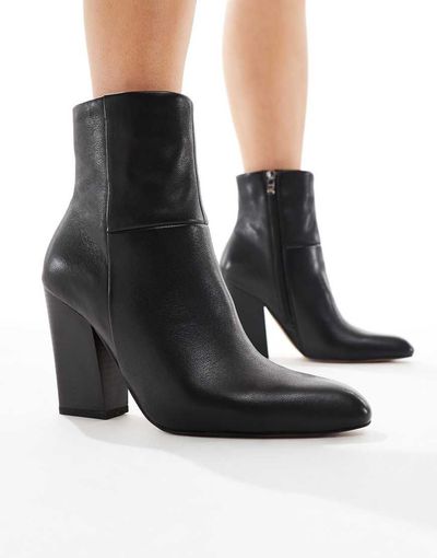 ALDO ALDO Karinaa heeled high ankle boots in black leather