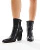 ALDO ALDO Karinaa heeled high ankle boots in black leather - 4