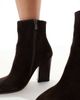 ALDO ALDO Karinaa heeled high ankle boots in brown suede - 3