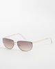 ALDO ALDO Kathie rimless slim sunglasses in gold - 1