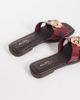 ALDO Aldo Khali flat sandals with embellishment in burgundy-Red - 3