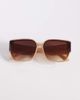 ALDO ALDO khlo-b oversized cat eye sunglasses in tan-Brown - 3