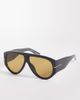 ALDO ALDO Kristiianaa chunky aviator sunglasses with gold lens in black-Brown - 1