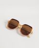 ALDO ALDO kylye oversized round sunglasses in beige-Neutral - 3