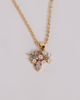 ALDO ALDO laurencie floral cluster necklace in faux pearl and gold tone - 2