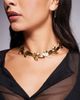 ALDO ALDO leafuria statement flower necklace in gold - 1