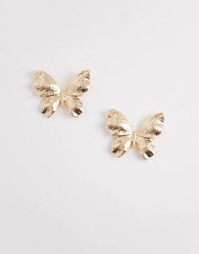 ALDO ALDO Luanne butterfly hammered earrings in gold