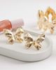 ALDO ALDO Luanne butterfly hammered earrings in gold - 2