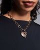 ALDO ALDO luvella vintage heart lock necklace in gold tone - 1