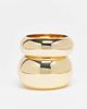 ALDO ALDO quiiinn chunky layered 2 bangle set in gold - 2