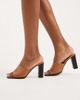 ALDO ALDO Re-Sophia block heeled sandal in brown leather - 1
