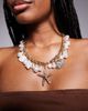 ALDO ALDO rivierra shell and starfish chunky charm necklace in gold - 1