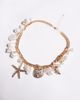 ALDO ALDO rivierra shell and starfish chunky charm necklace in gold - 2