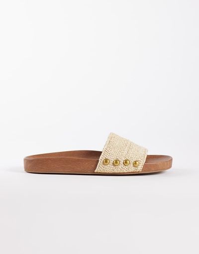ALDO Aldo Rooted flat sandals in beige-Neutral