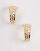 ALDO ALDO sennah hammered statement hoops-Gold - 1