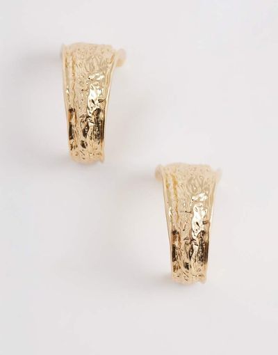 ALDO ALDO sennah hammered statement hoops-Gold