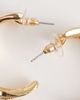 ALDO ALDO sennah hammered statement hoops-Gold - 4