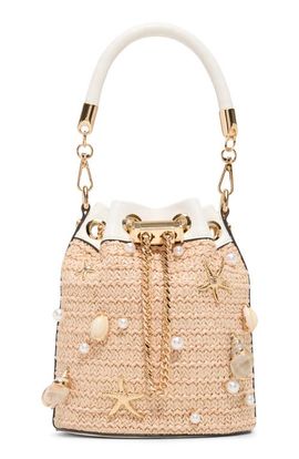 ALDO ALDO Sirenax Woven Raffia Bucket Bag