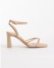 ALDO Aldo Stellare heeled sandals with ankle strap in beige-Neutral - 1