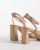 ALDO Aldo Stellare heeled sandals with ankle strap in beige-Neutral - 4