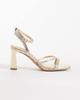 ALDO Aldo Stellare heeled sandals with ankle strap in gold - 1