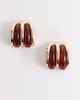 ALDO ALDO tayia chunky acetate band hoops in gold-Brown - 1