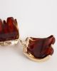 ALDO ALDO tayia chunky acetate band hoops in gold-Brown - 3