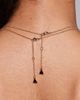 ALDO ALDO yaude clear faux gem layered necklace in gold tone - 2
