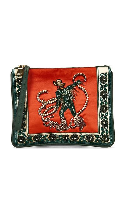Alemais Alemais Ace Cowboy Embellished Clutch