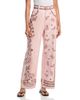 Alemais Alemais Akia High Rise Straight Jeans in Pink - 1
