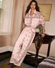 Alemais Alemais Akia High Rise Straight Jeans in Pink - 2