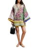 Alemais Alemais Alita Deep V Neck Linen Mini Dress - 1
