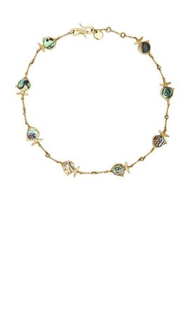 Alemais Alemais Calypso Paua Fish Necklace