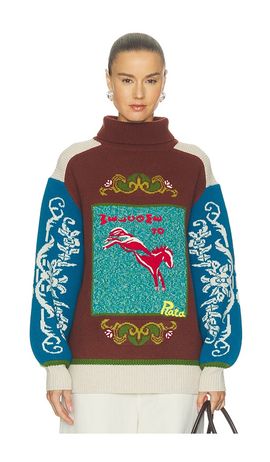 Alemais Alemais Lasso Patchwork Knit Sweater