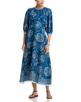 ALMAIS - Gisela Linen Midi Dress