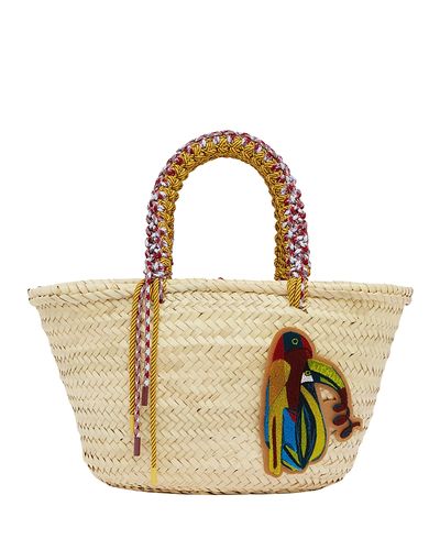 Alemais Alemais Midi Straw Basket Tote