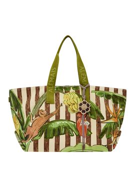 Alemais Alemais Toucan Tango Canvas Beach Tote