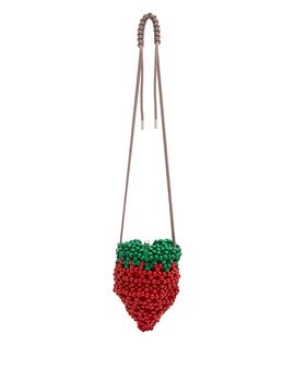 Alemais Alemais Wood Bead Strawberry Mini Bag
