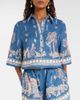 Alemais AlÃ©mais Acacia printed cropped linen shirt - 3