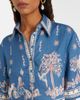 Alemais AlÃ©mais Acacia printed cropped linen shirt - 4