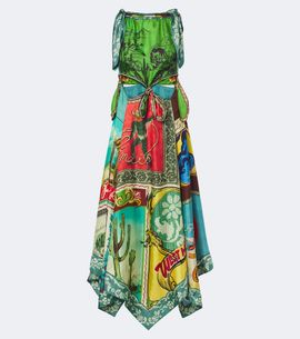 Alemais Alémais Ace cutout printed silk midi dress