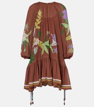 Alemais AlÃ©mais Alfie gathered cotton and silk minidress