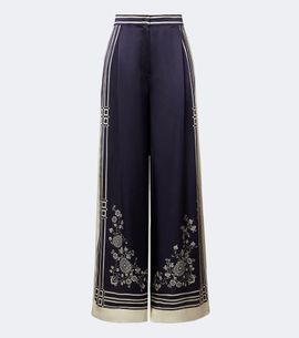 Alemais Alémais Banderra printed silk satin wide-leg pants