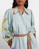 Alemais Alémais Belted floral linen shirt dress - 4