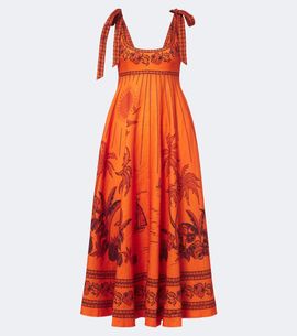 Alemais Alémais Boathouse printed linen midi dress