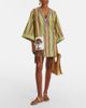 Alemais AlÃ©mais Clover embroidered striped cotton minidress - 2