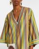 Alemais AlÃ©mais Clover embroidered striped cotton minidress - 3