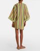 Alemais AlÃ©mais Clover embroidered striped cotton minidress - 5