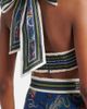 Alemais AlÃ©mais Cove printed halterneck linen bra top - 4